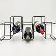 Stylish Rectangle Long Iron Wire Five Bottles Wine Holder Rack - ecomstock