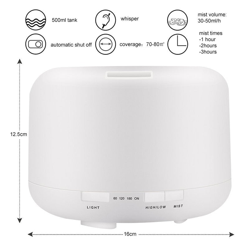 Aroma Diffuser Humidifier with Color Changing LED Light - ecomstock