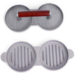 Double Presser Burger Mould with Wood Handle - ecomstock