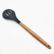 Silicone Slotted Spoon with Wood Handle - ecomstock