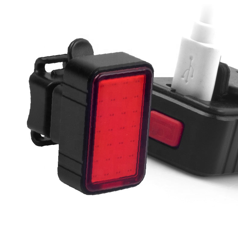 Intelligent brake led USB rechargeable Bicycle Rear Light - ecomstock
