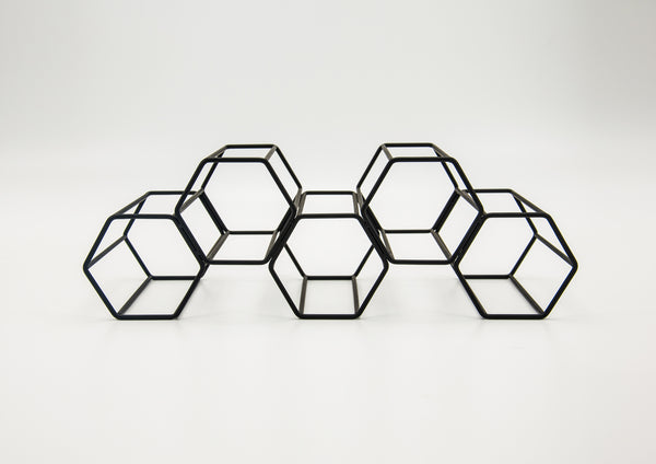 Honeycomb Wine Storage Five Bottles Holder Rack - ecomstock