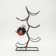 Tabletop Metal Wire Six Bottles Red Wine Holder Tree Rack-Copper - ecomstock