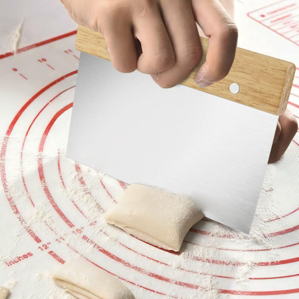 Stainless Steel Dough Scrapper and Cutter - ecomstock