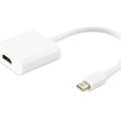 White  Mini Display Port to HDMI Cable Adapter