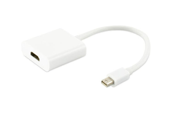 White  Mini Display Port to HDMI Cable Adapter