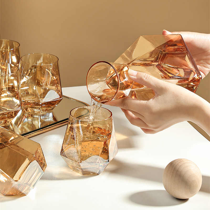 7 Pcs High Quality Elegant Crystalline Glass Ware - ecomstock