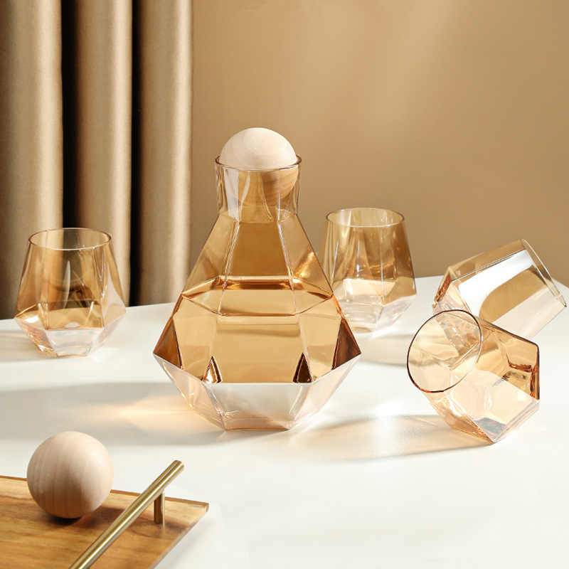 7 Pcs High Quality Elegant Crystalline Glass Ware - ecomstock