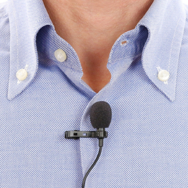 Professional Portable Type C Hands Free Lavalier Microphone - ecomstock