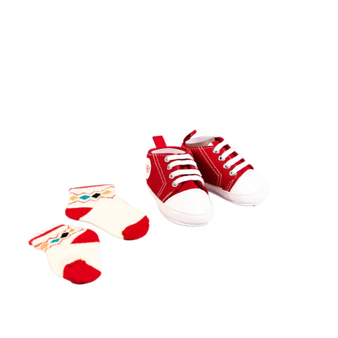 Infant Boys Stylish Cutie Sneakers and Socks - ecomstock