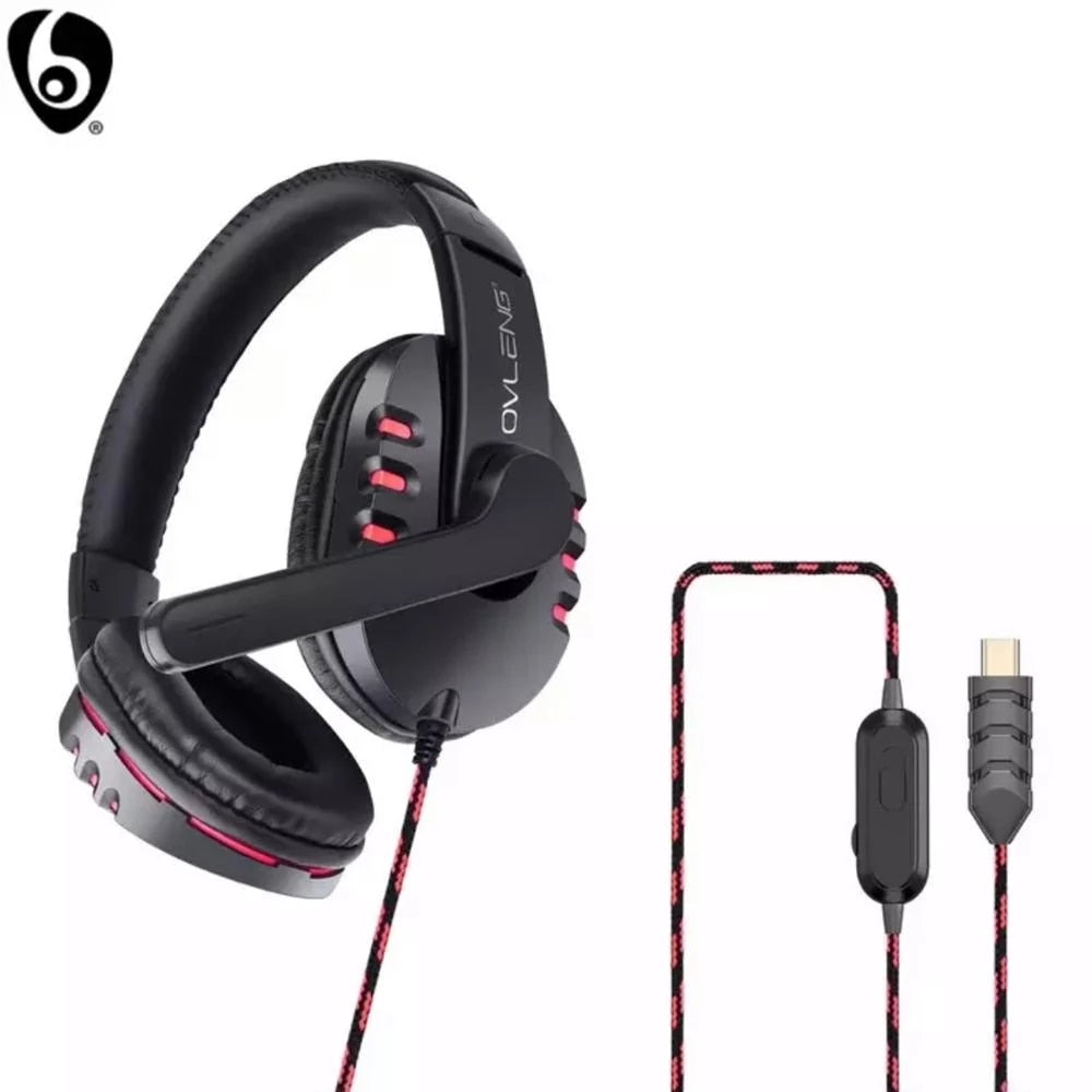 Gaming Headset Stereo Headphones with Mic for PS4 Mobile Phone Laptop - ecomstock