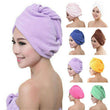 Hair Towel Cap Magic Microfiber  Fast Drying Towel Bath Wrap - ecomstock