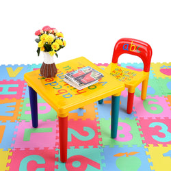 Kiddies Alphabet Educational Plastic Table And Chair - ecomstock