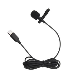 Professional Portable Type C Hands Free Lavalier Microphone - ecomstock