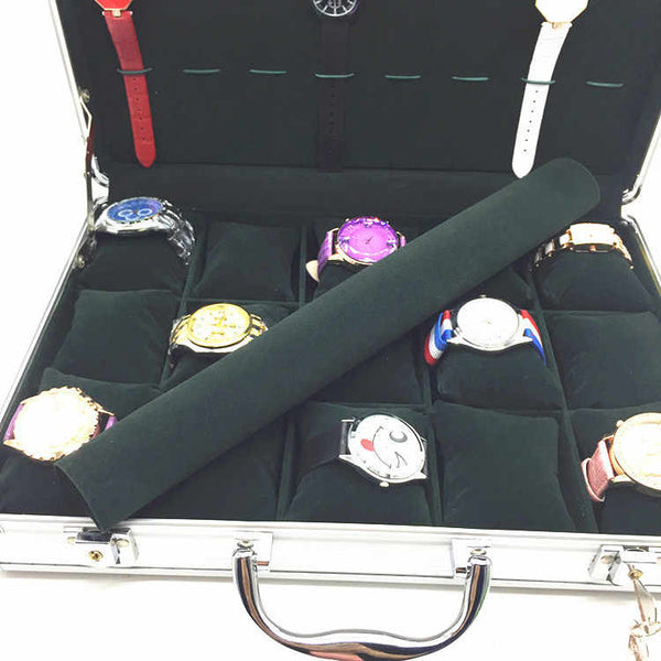 Watch Storage Organizer Jewelry Briefcase-15 Grids