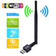 Desktop USB WiFi Receiver & Antenna 600Mbps - ecomstock