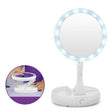 Portable Foldaway Make Up Mirror with LED