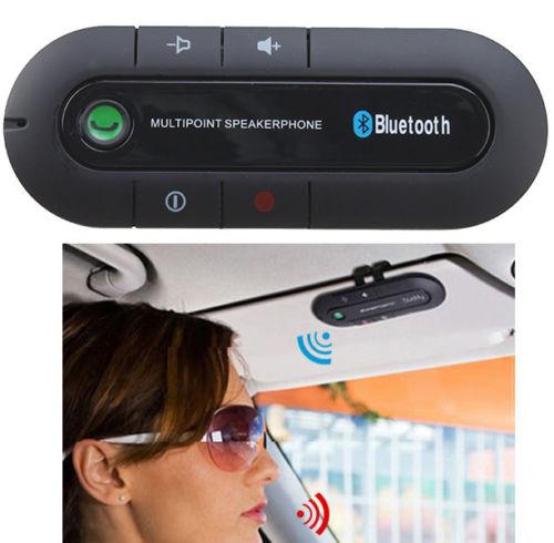 Wireless Multipoint Bluetooth Handsfree Car Kit Speakerphone - ecomstock