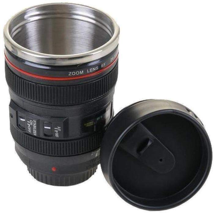 Camping Camera Lens Shaped Coffee Mug - ecomstock