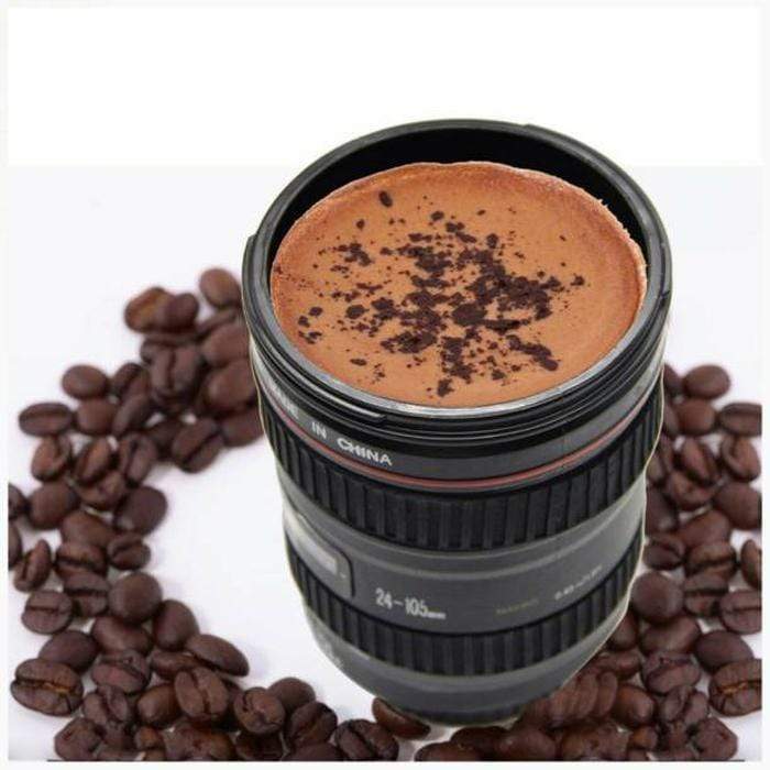 Camping Camera Lens Shaped Coffee Mug - ecomstock