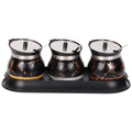 Condiment Spice Jars - Set of 3 - ecomstock
