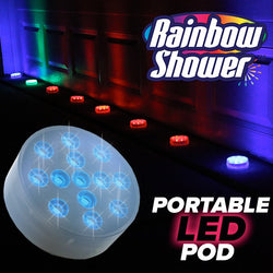Portable LED Rainbow Shower Pod - ecomstock