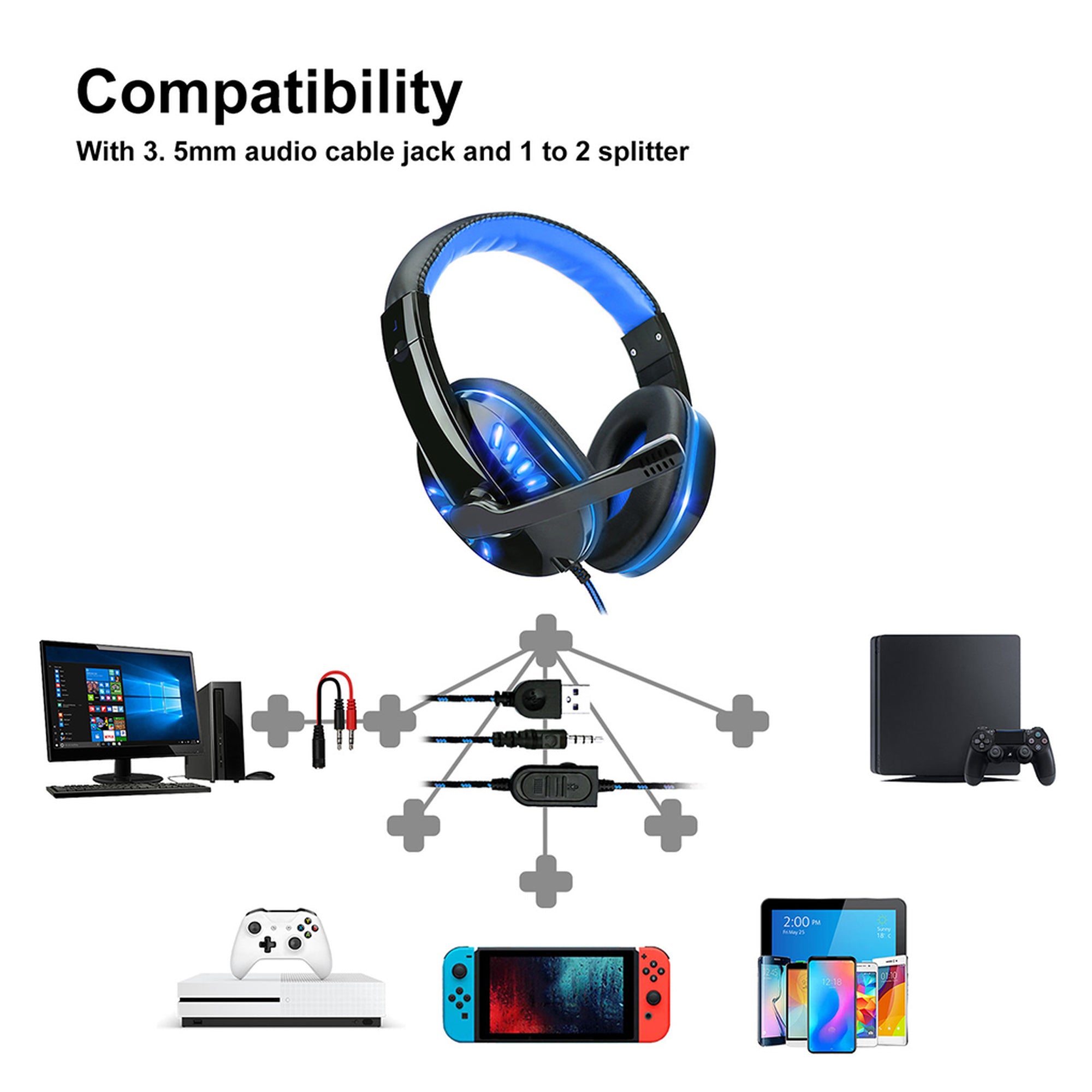 Gaming Headphones for P4/x-one - ecomstock