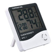 Digital Temperature Clock and Humidity Meter - ecomstock
