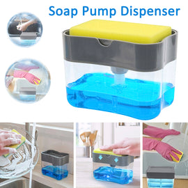 Soap Pump Dispenser And Sponge Caddy - ecomstock