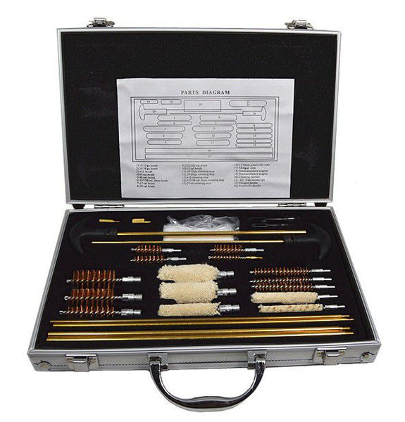 Gun Cleaning Accessory Kit with Aluminium Carry Case - ecomstock