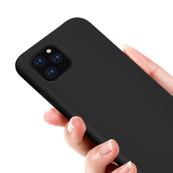 Matte TPU Back Cover Protect Case for iPhone 11 Max-Black - ecomstock