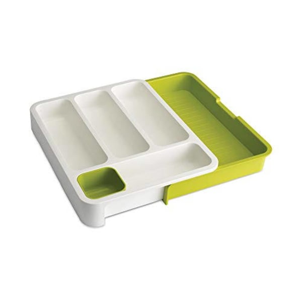 Expander Cutlery Drawer-Green&White - ecomstock