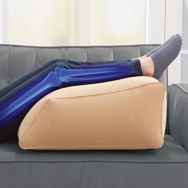 Inflatable Portable Relief Leg Ramp Pillow - ecomstock