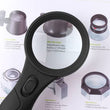 Portable 4x Imagination Handlupe Magnifier with 6 LEDs - ecomstock