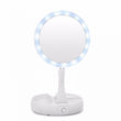 Portable Foldaway Make Up Mirror with LED