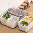 2 in 1 Multifunctional Refrigerator Fruits and Vegetable Storage Container - ecomstock