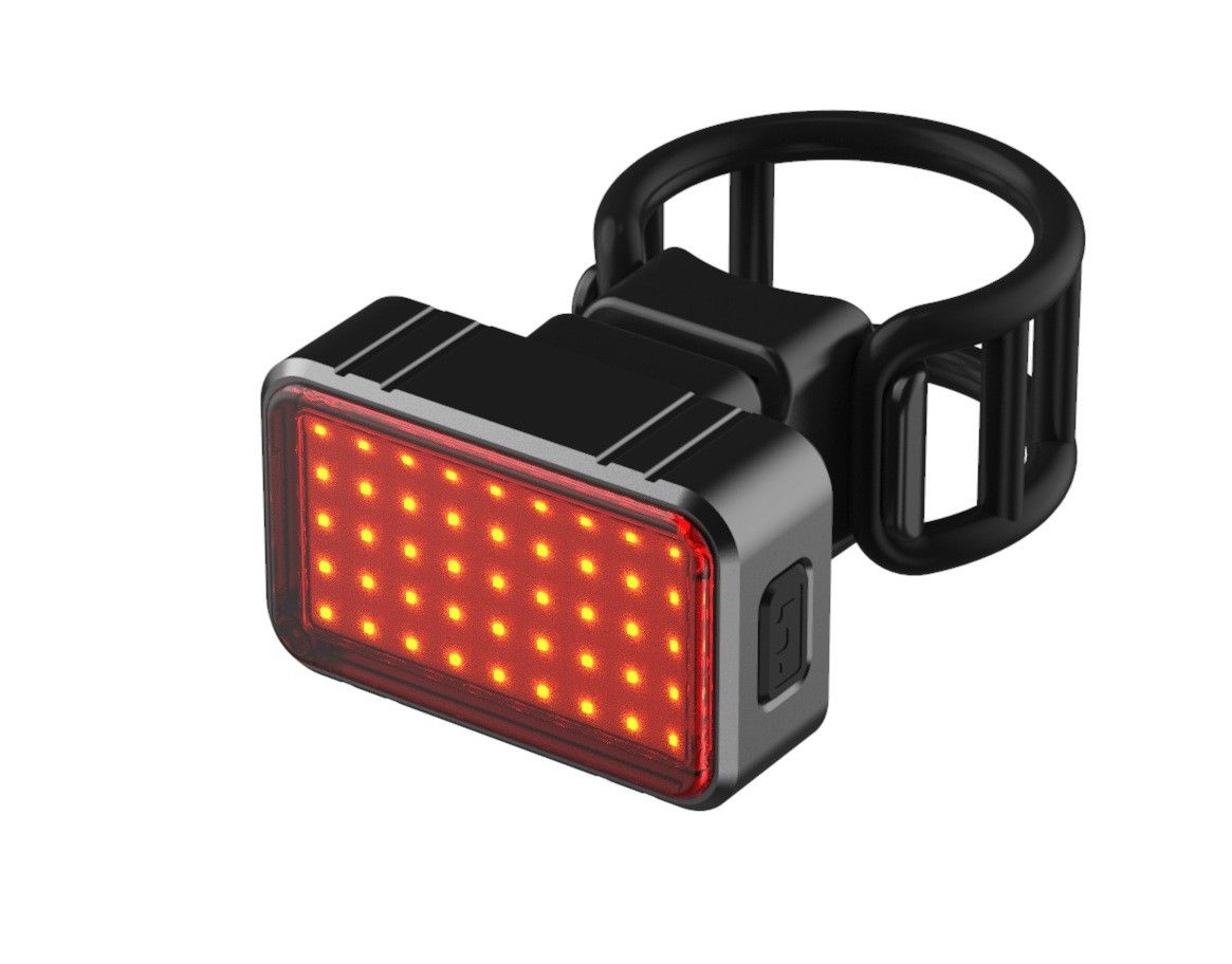 Intelligent brake led USB rechargeable Bicycle Rear Light - ecomstock