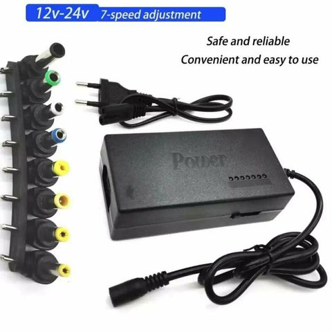 Multifunctional Notebook Charger Laptop Power Adapter - Black - ecomstock