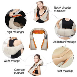 Neck Kneading Massager - Beige - ecomstock