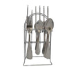 Stainless Steel Cutlery Set & Stand - 24 Piece - ecomstock