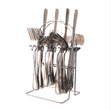 Stainless Steel Cutlery Set & Stand - 24 Piece - ecomstock